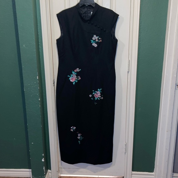 Elegant Dress barn black Kimono  style dress - Picture 1 of 5